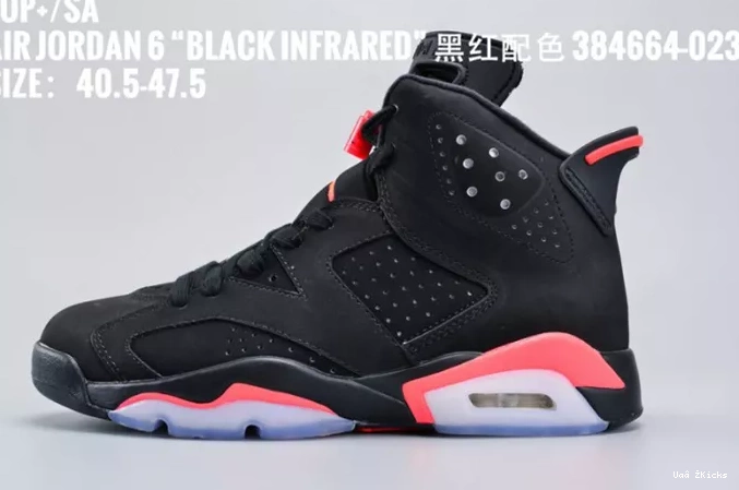 Retro 5627 Infrared 649 Affordable 384664- Black Jordan 6 0623
